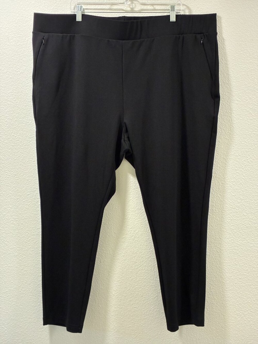 Universal Standard Moro Pocket Signature Ponte Pants Black Slim Fit Women XL